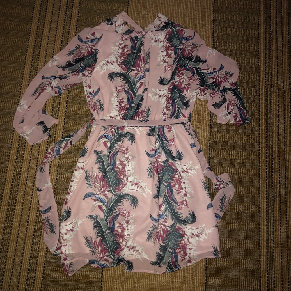 Tropical Wrap Dress